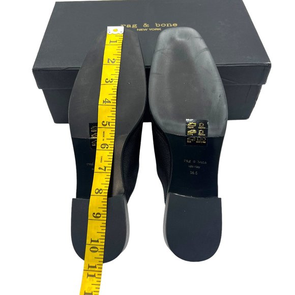 rag & bone Black Aslen Loafer Mule Size 8.5 - Picture 11 of 16